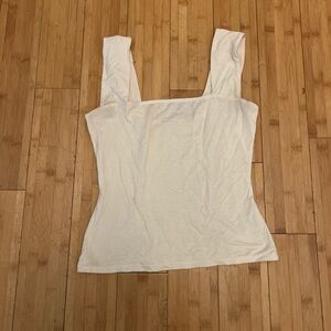 Reformation Off-White Camisole with Wide Straps